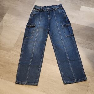 GAP Loose Cargo Mid Rise Wideleg